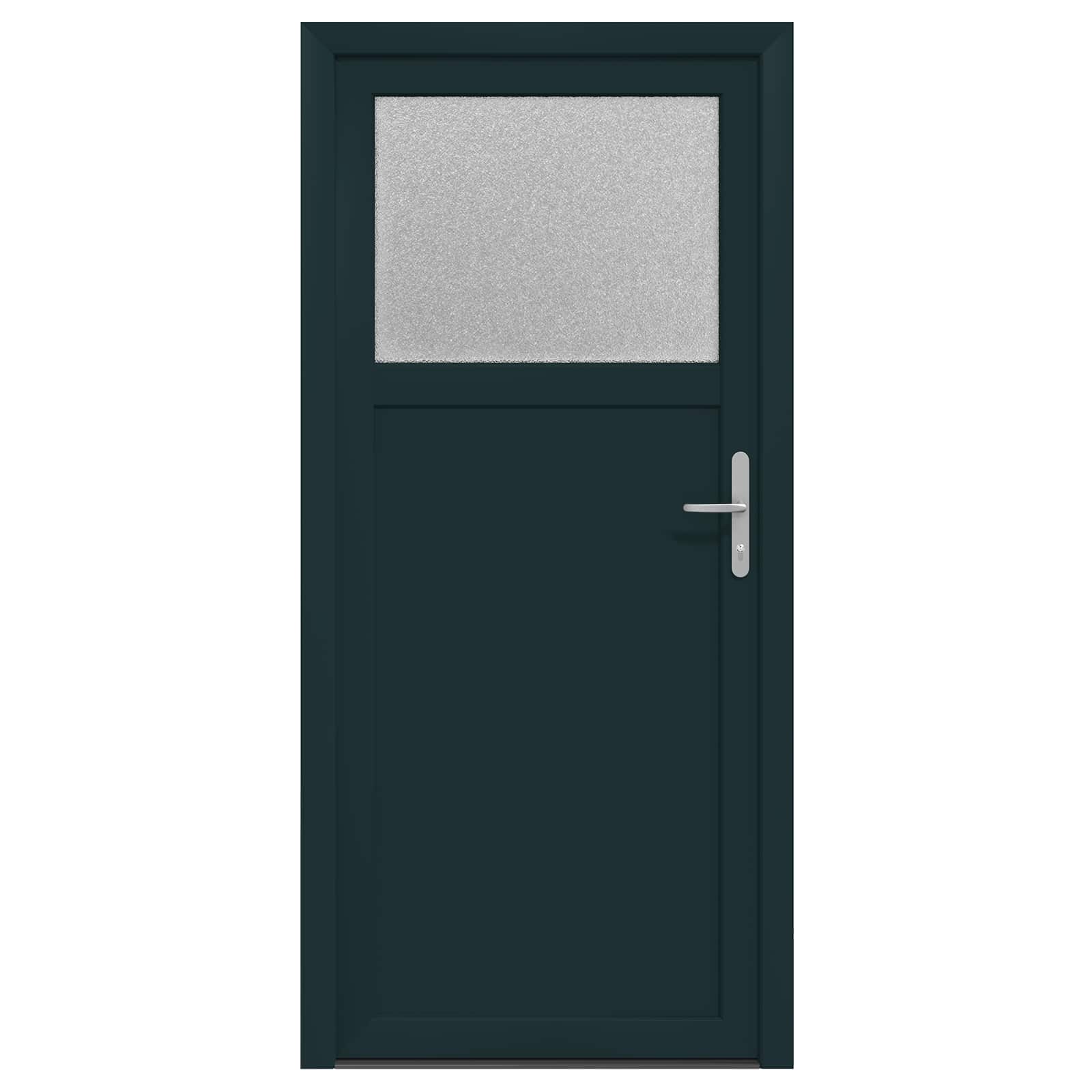 Zij-ingangsdeur Antracietkleurig 88 x 198 cm PVC