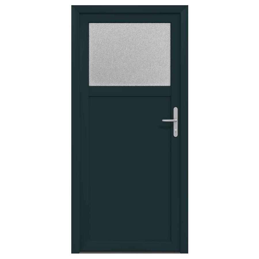Zij-ingangsdeur Antracietkleurig 88 x 198 cm PVC