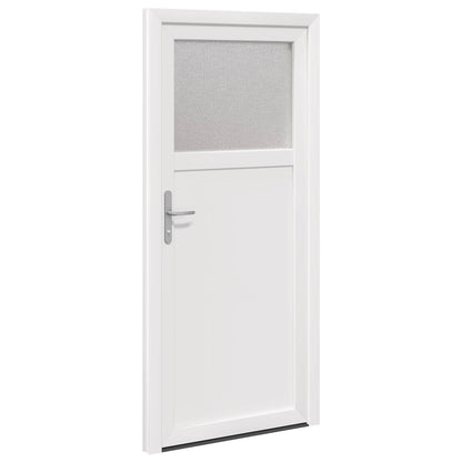Zij-ingangsdeur Wit 98 x 198 cm PVC