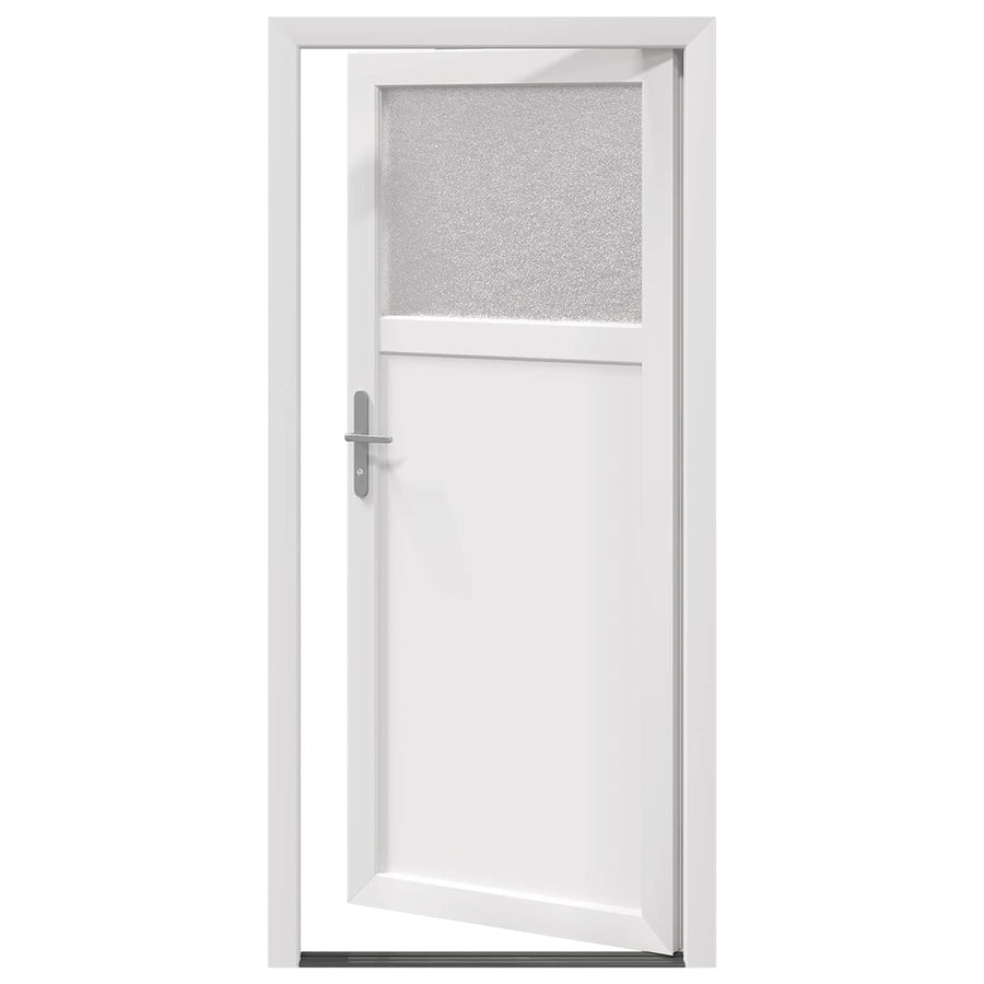 Zij-ingangsdeur Wit 98 x 198 cm PVC