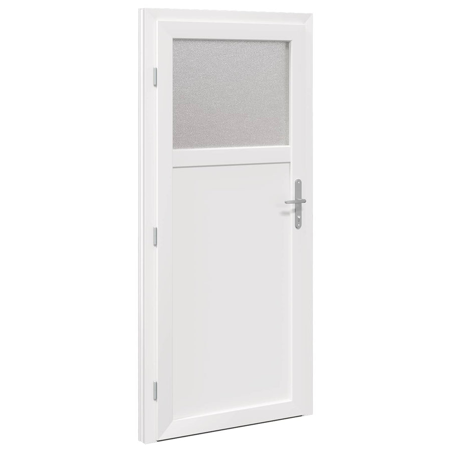 Zij-ingangsdeur Wit 98 x 198 cm PVC