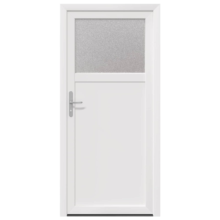 Zij-ingangsdeur Wit 98 x 198 cm PVC
