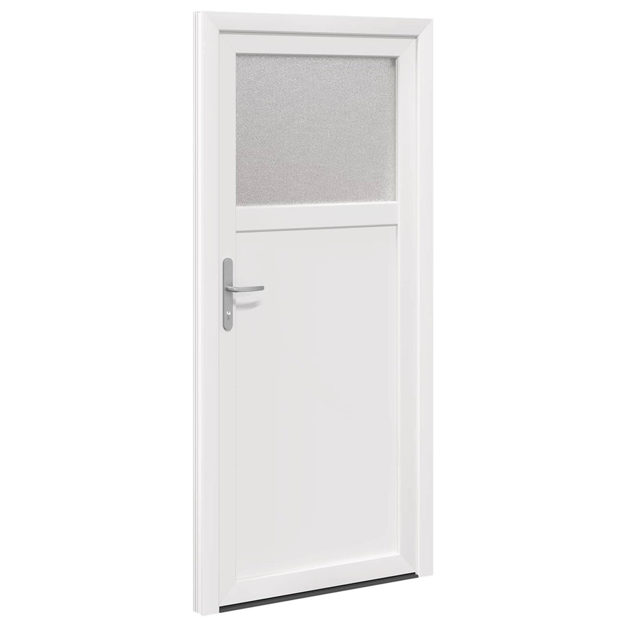 Zij-ingangsdeur Wit 88 x 198 cm PVC