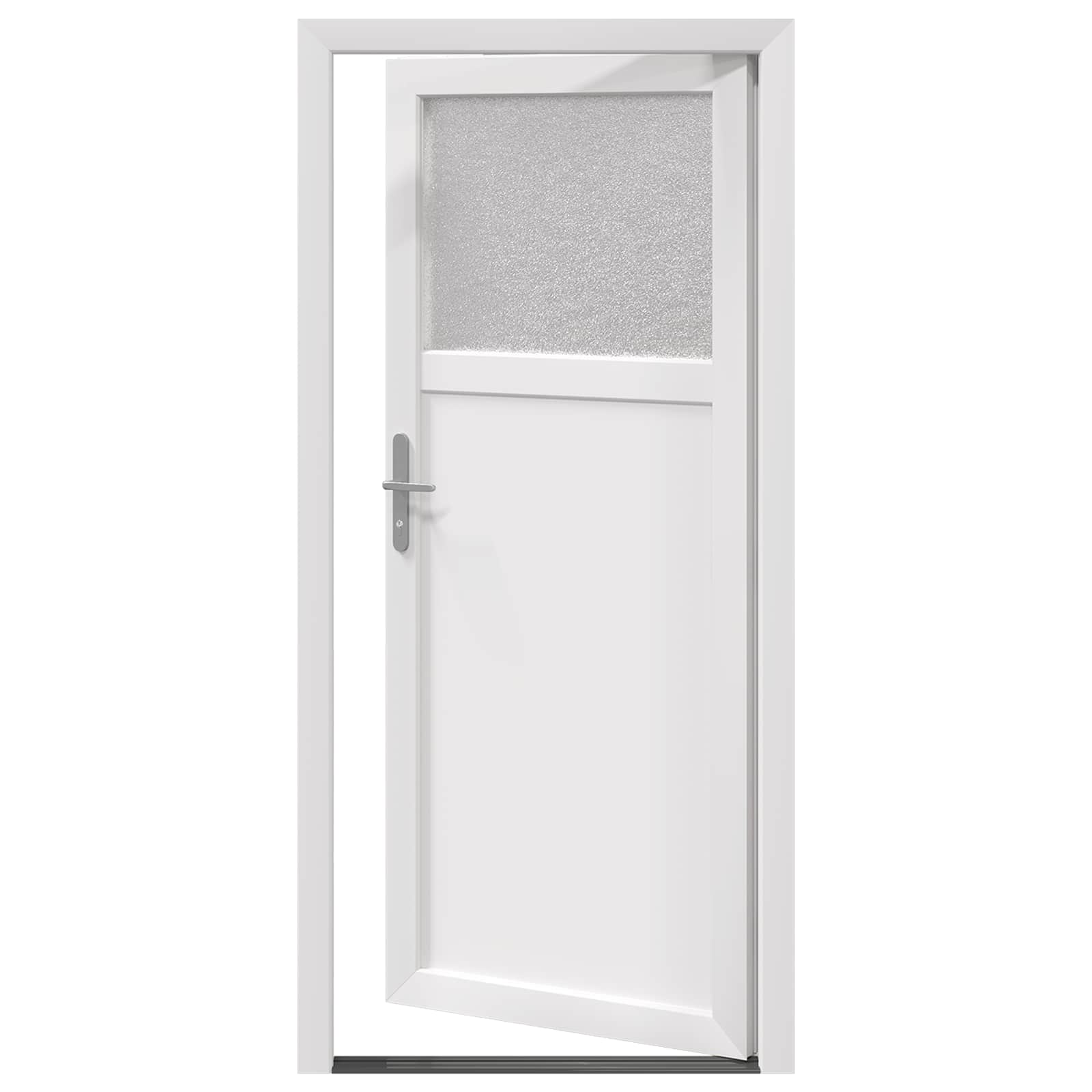 Zij-ingangsdeur Wit 88 x 198 cm PVC