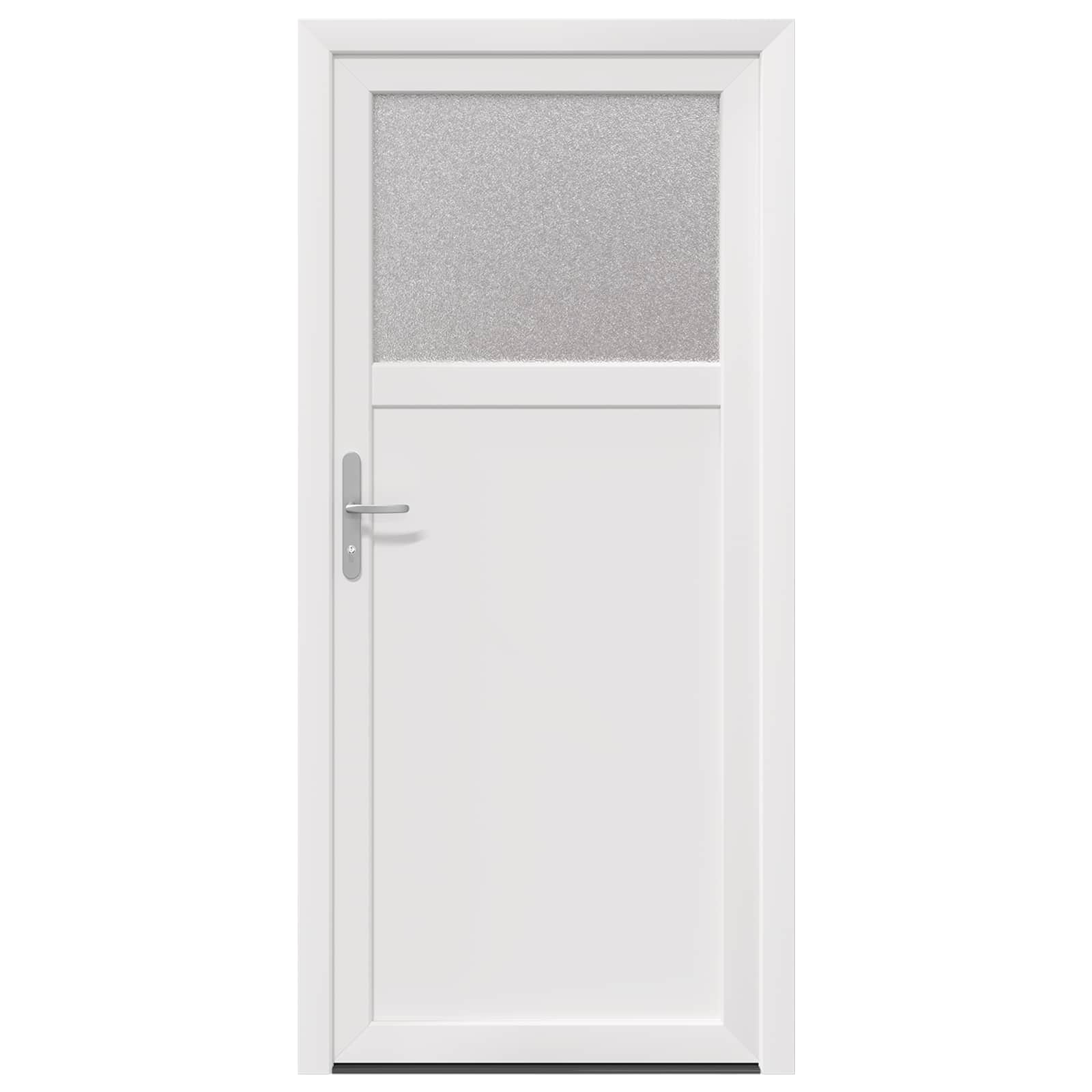 Zij-ingangsdeur Wit 88 x 198 cm PVC