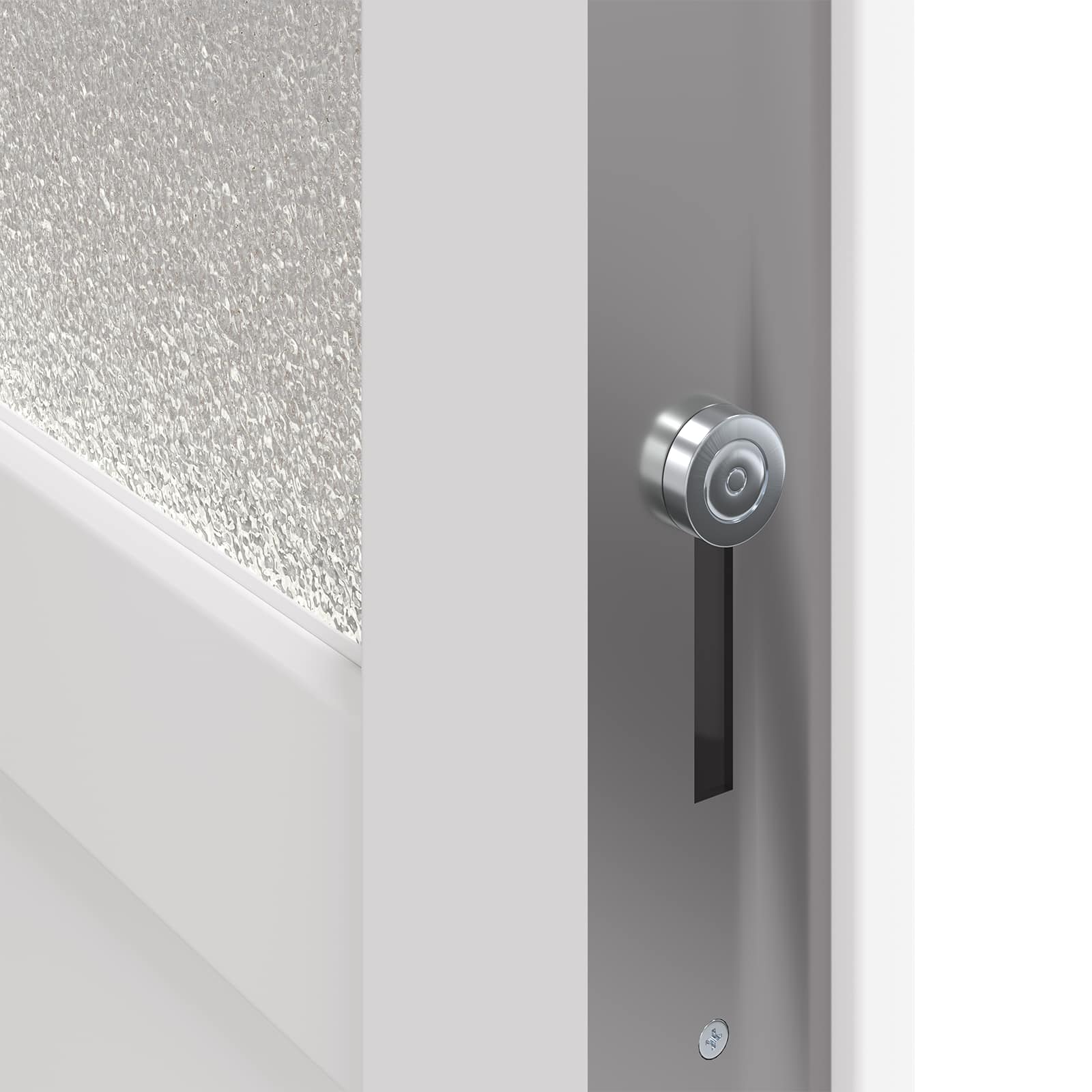 Zij-ingangsdeur Wit 98 x 198 cm PVC