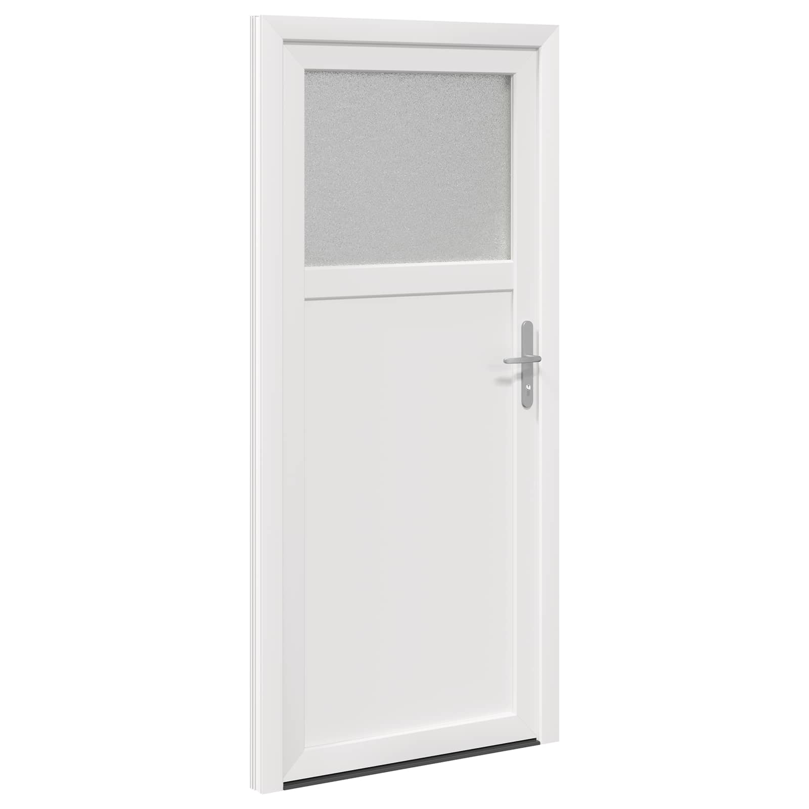 Zij-ingangsdeur Wit 98 x 198 cm PVC