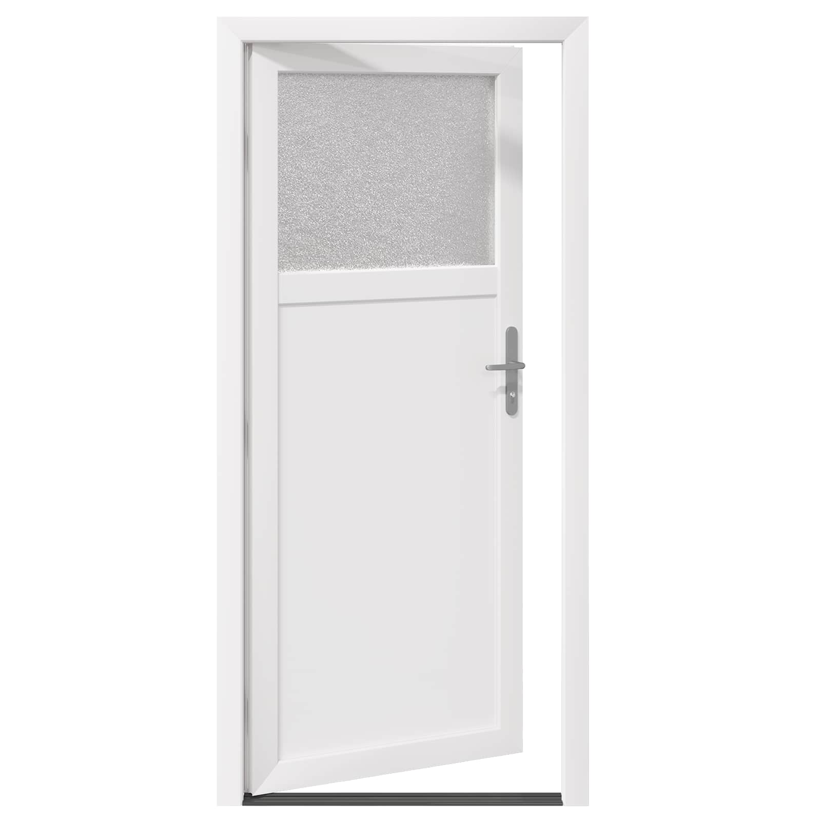 Zij-ingangsdeur Wit 98 x 198 cm PVC