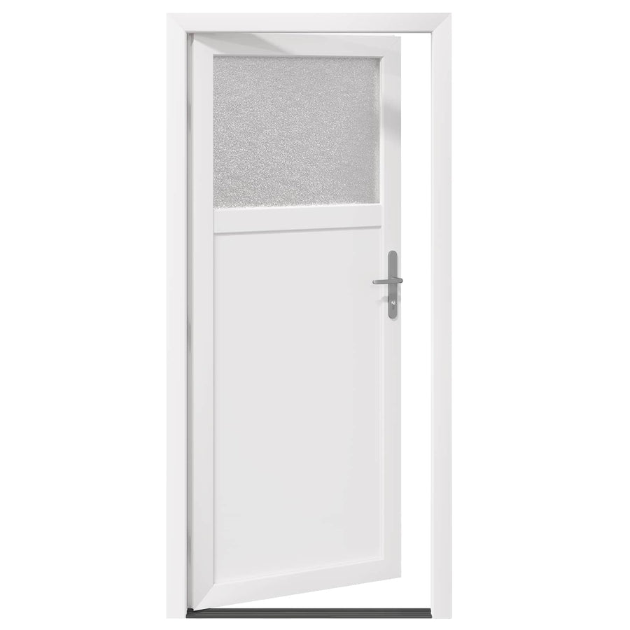 Zij-ingangsdeur Wit 98 x 198 cm PVC