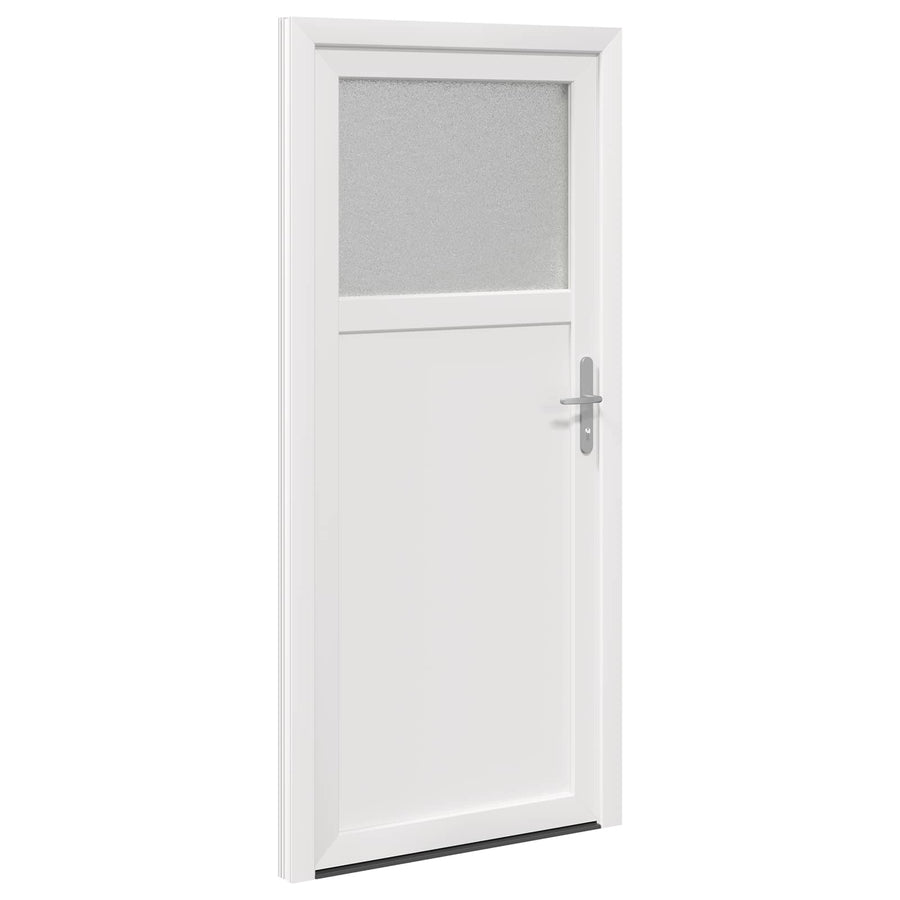 Zij-ingangsdeur Wit 88 x 198 cm PVC