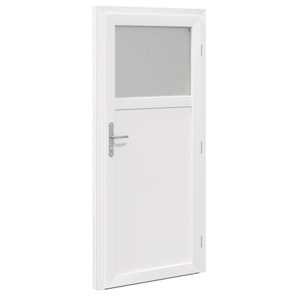 Zij-ingangsdeur Wit 88 x 198 cm PVC