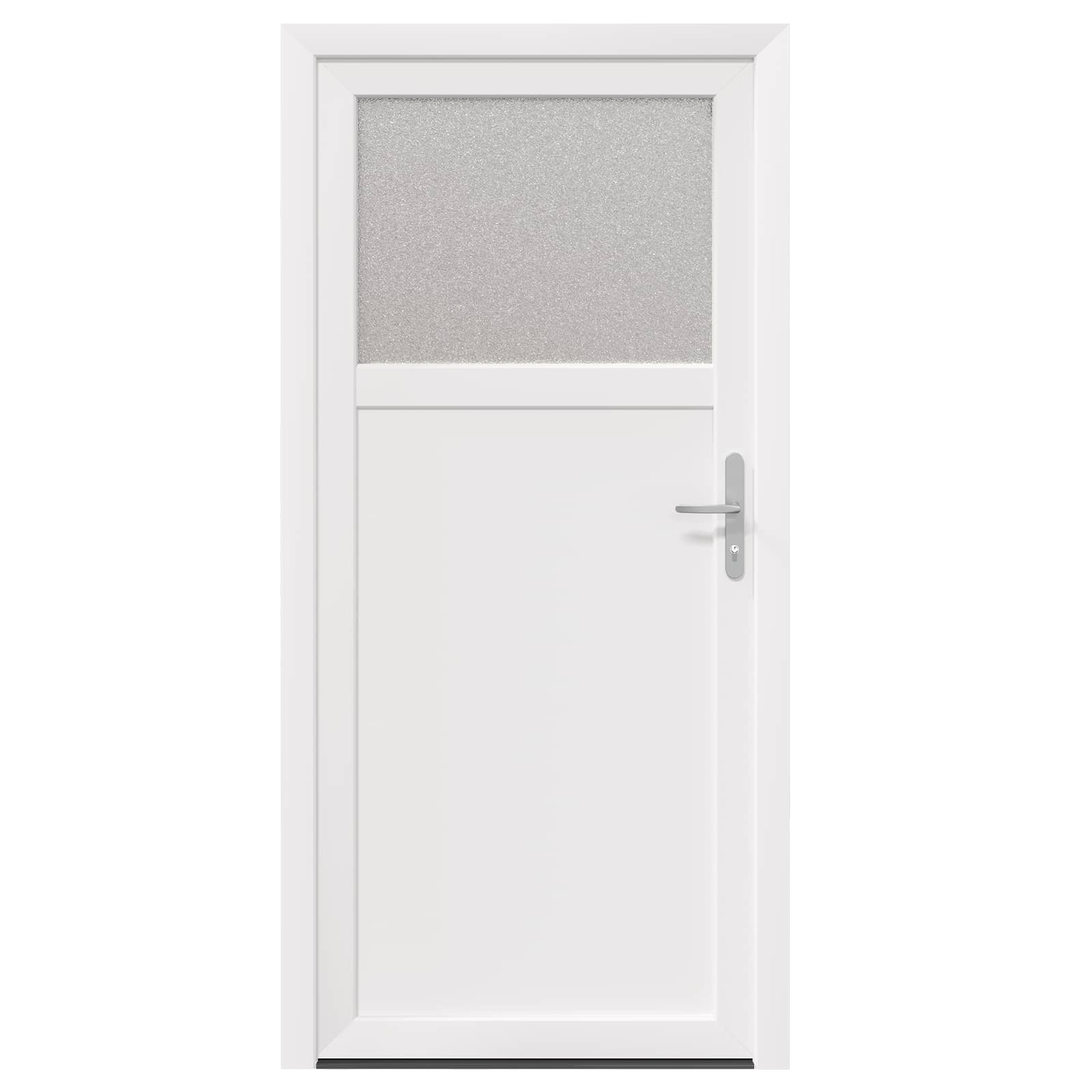 Zij-ingangsdeur Wit 88 x 198 cm PVC