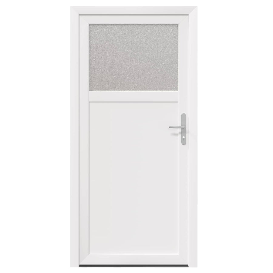 Zij-ingangsdeur Wit 88 x 198 cm PVC