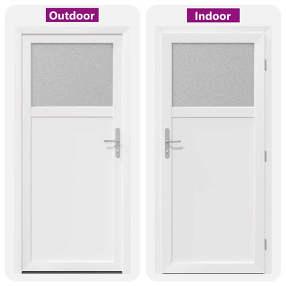 Zij-ingangsdeur Wit 88 x 198 cm PVC