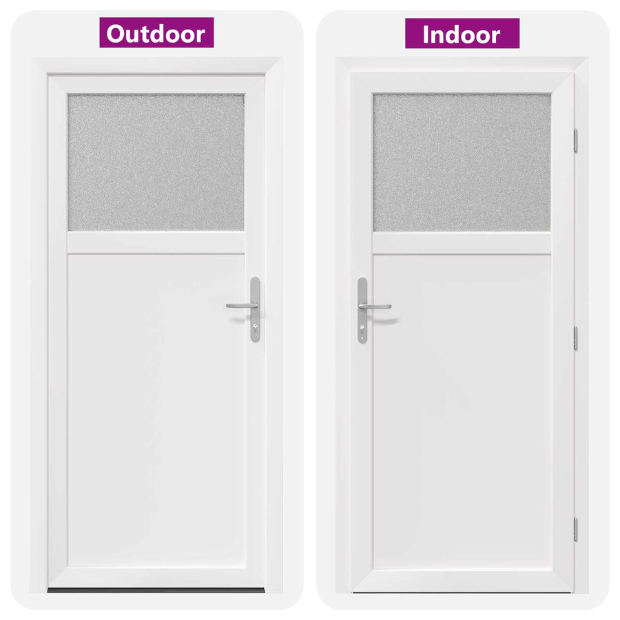Zij-ingangsdeur Wit 88 x 198 cm PVC