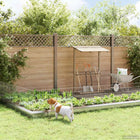 Tuintralie paneel 75x50 cm zilver 48 stuks