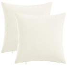 Sierkussens 30x30 cm wit 2 stuks