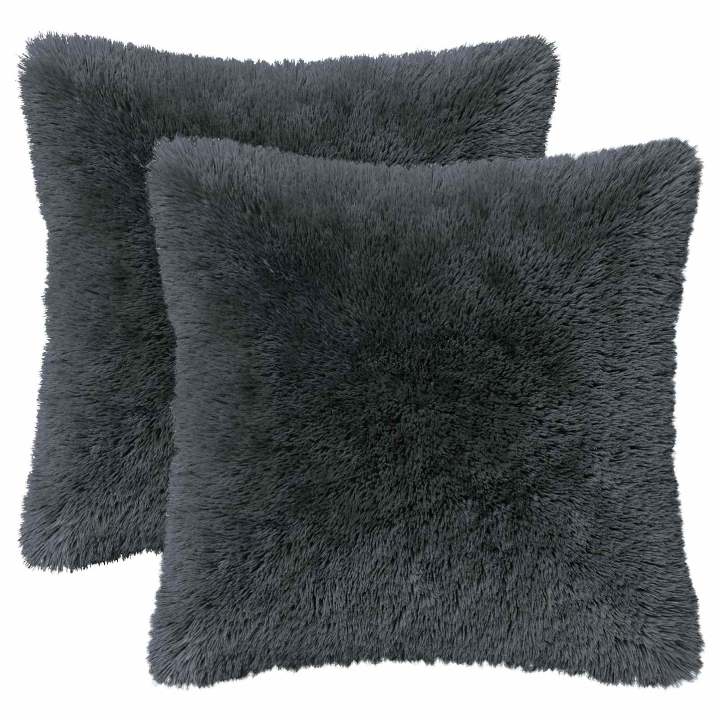 Kussen met kussen HEERLEN 6 st Antraciet PV Fleece
