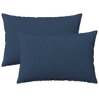 Kussenset 2 stuks 30x50 cm blauw polyester