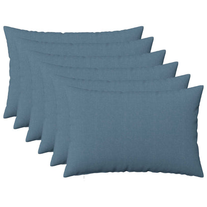 Kussen met kussen HEERLEN 6 st Jeans Blauw Stof