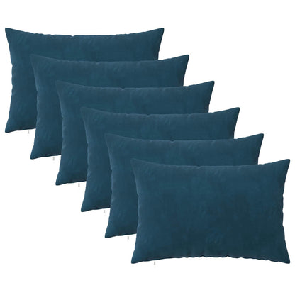 Kussen met kussen HEERLEN 6 st Blauw fluweel