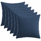 Kussens set 6 stuks blauw 35x35 cm
