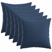 Kussens set 6 stuks blauw 35x35 cm