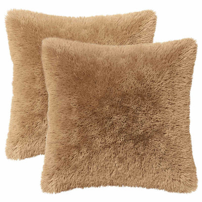 Kussen met kussen HEERLEN 6 st Taupe PV Fleece