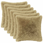 Sierkussens lichtgrijs 35x35 cm set van 6