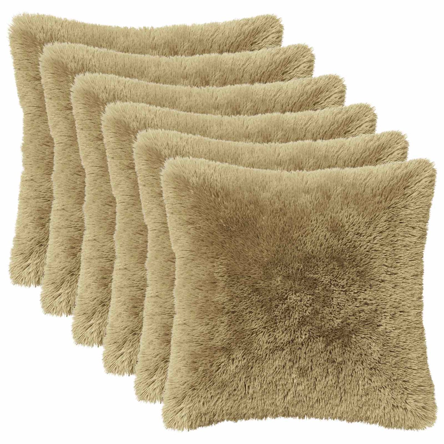 Kussen met kussen HEERLEN 6 st Lichtgrijs PV Fleece