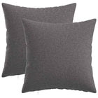 Sierkussens 40x40 cm lichtgrijs set van 2