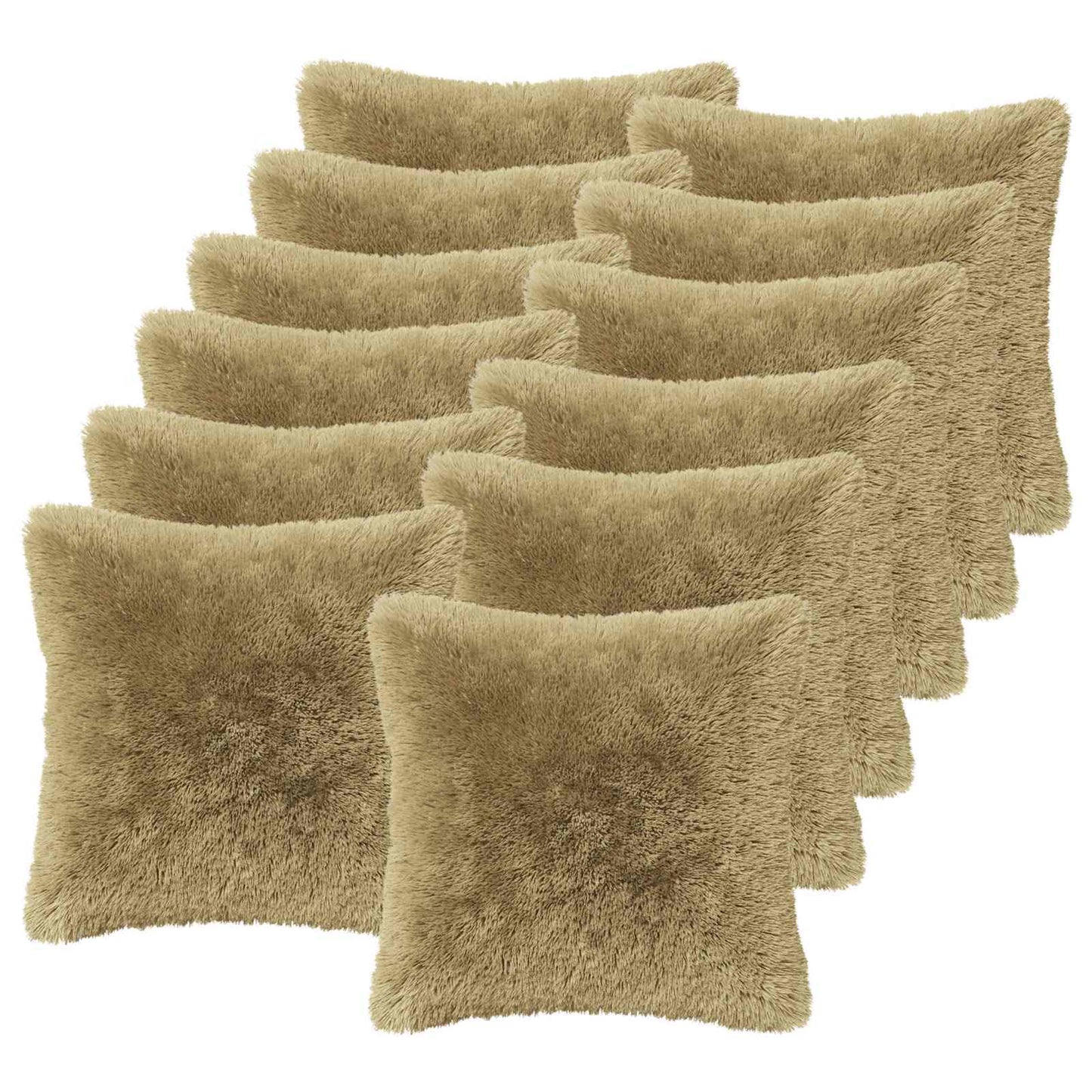 Kussen met kussen HEERLEN 12 st Lichtgrijs PV Fleece