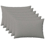 Kussenset 6 stuks 40x60 cm wolkengrijs polyester
