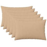 Sierkussens 6 stuks 40x60 cm crèmekleurig polyester