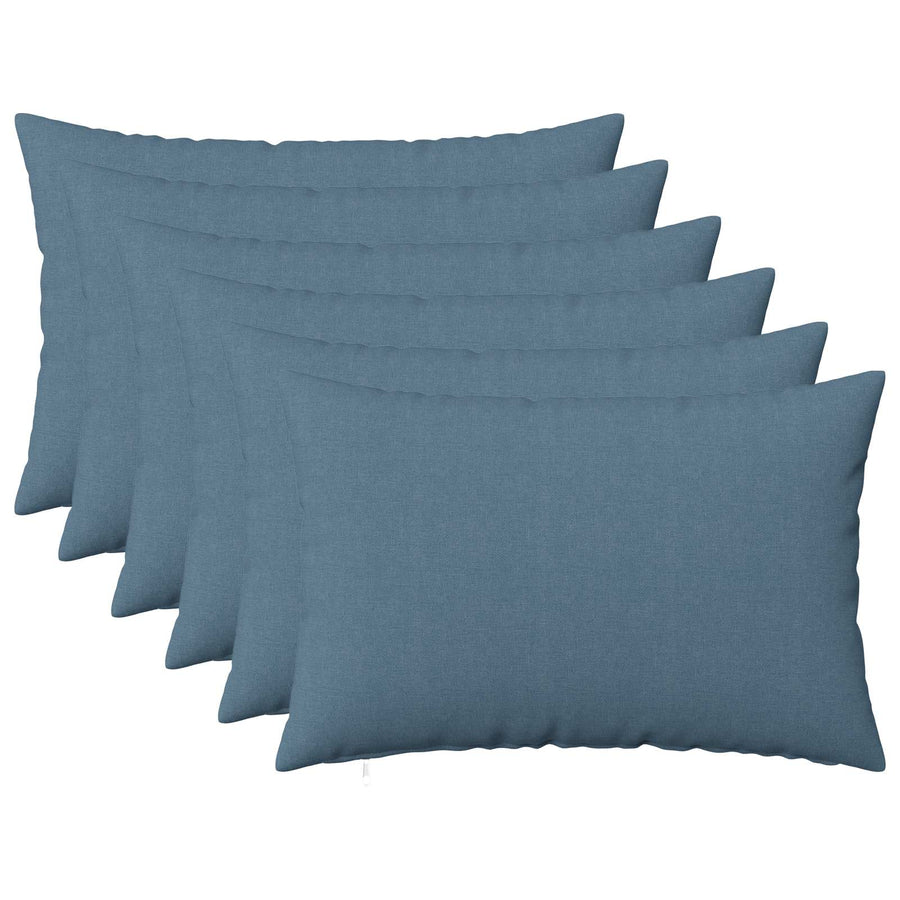 Kussen met kussen HEERLEN 6 st Jeans Blauw Stof