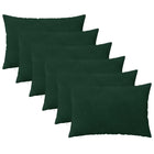 Kussenset 6 stuks 40x60 cm donkergroen fluweel