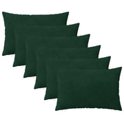Kussenset 6 stuks 40x60 cm donkergroen fluweel
