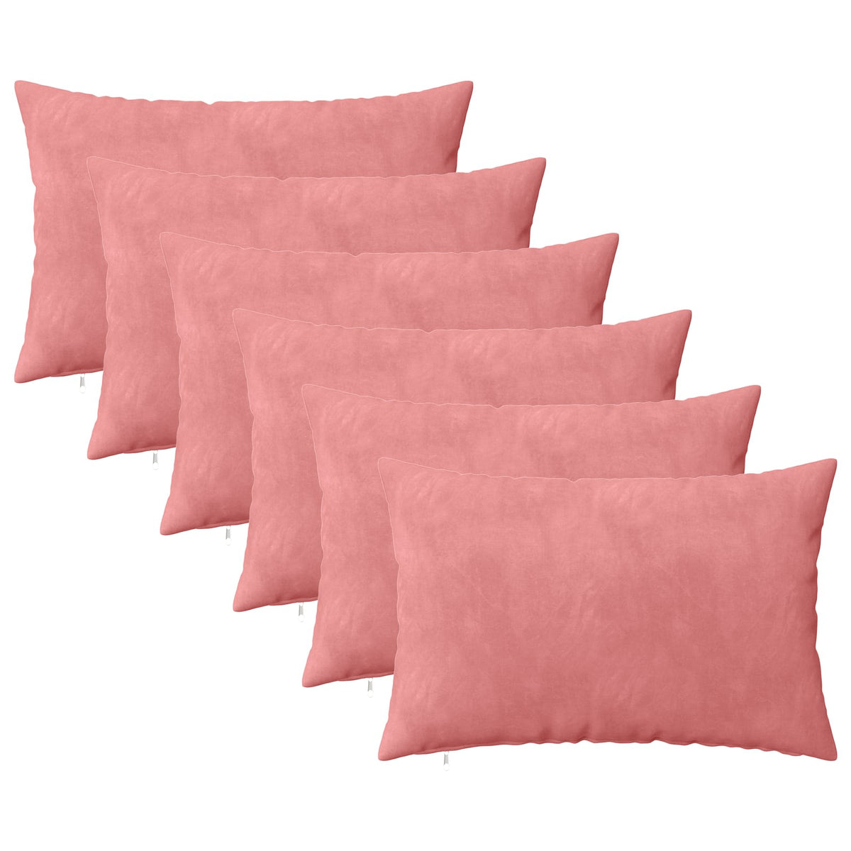 Kussen met kussen HEERLEN 6 st Roze fluweel