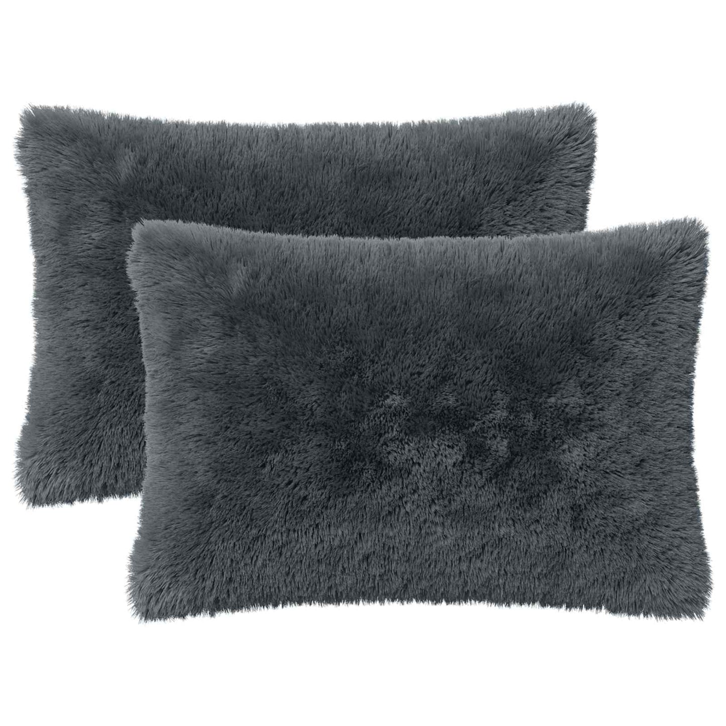 Kussen met kussen HEERLEN 6 st Antraciet PV Fleece