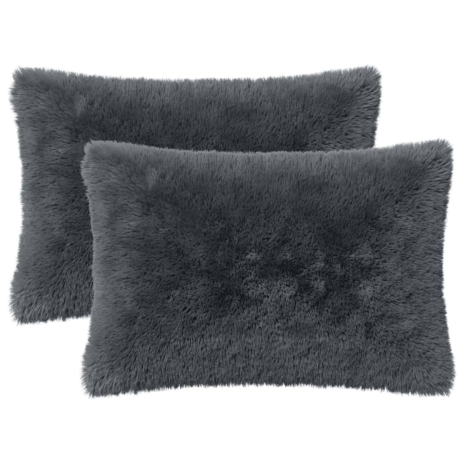 Kussen met kussen HEERLEN 6 st Antraciet PV Fleece