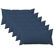 Sierkussens 40x70 cm blauw 6 stuks