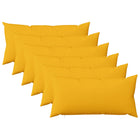 Kussenset 6 st lichtgeel 40x70 cm polyester