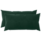 Kussenset 2 st donkergroen fluweel 40x70 cm