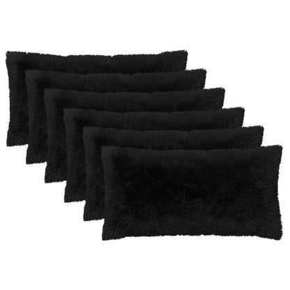 Kussen met kussen HEERLEN 6 st Zwart PV Fleece