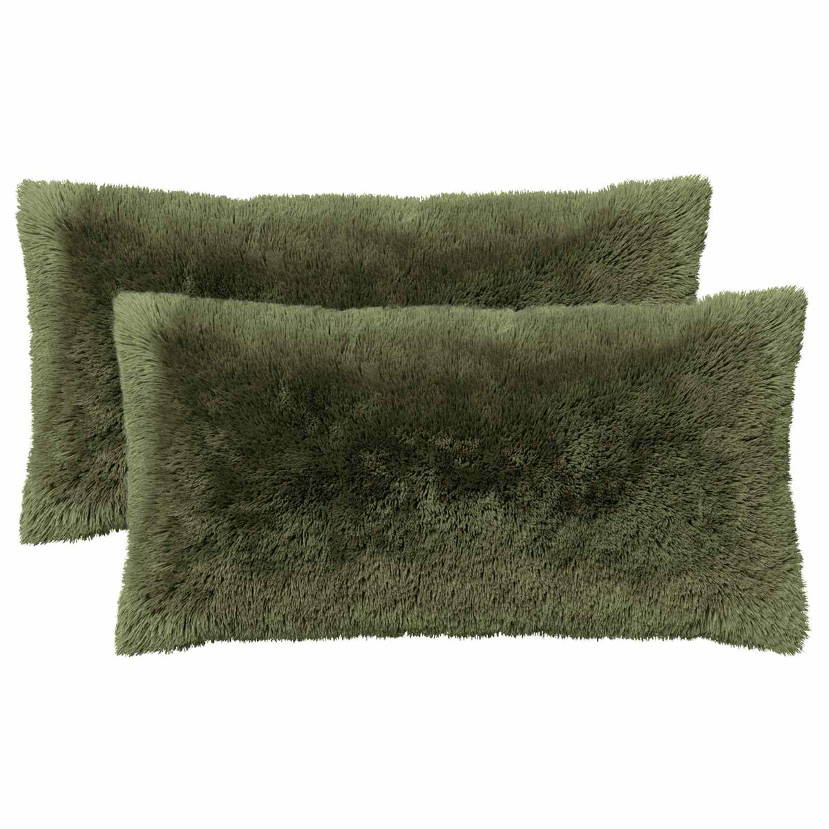 Kussen met kussen HEERLEN 2 st Groen PV Fleece