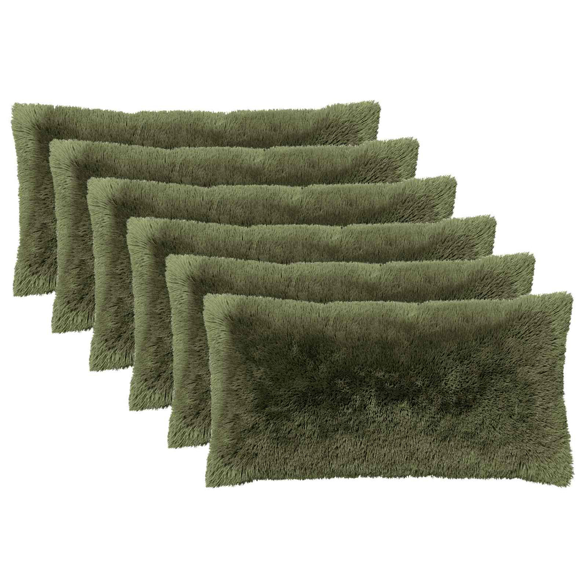 Kussen met kussen HEERLEN 6 st Groen PV Fleece
