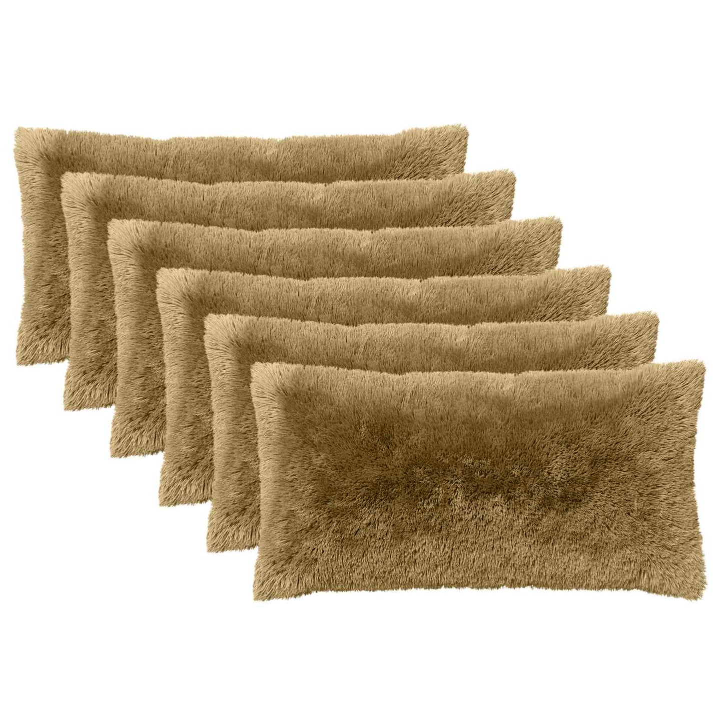 Kussen met kussen HEERLEN 6 st Lichtgrijs PV Fleece