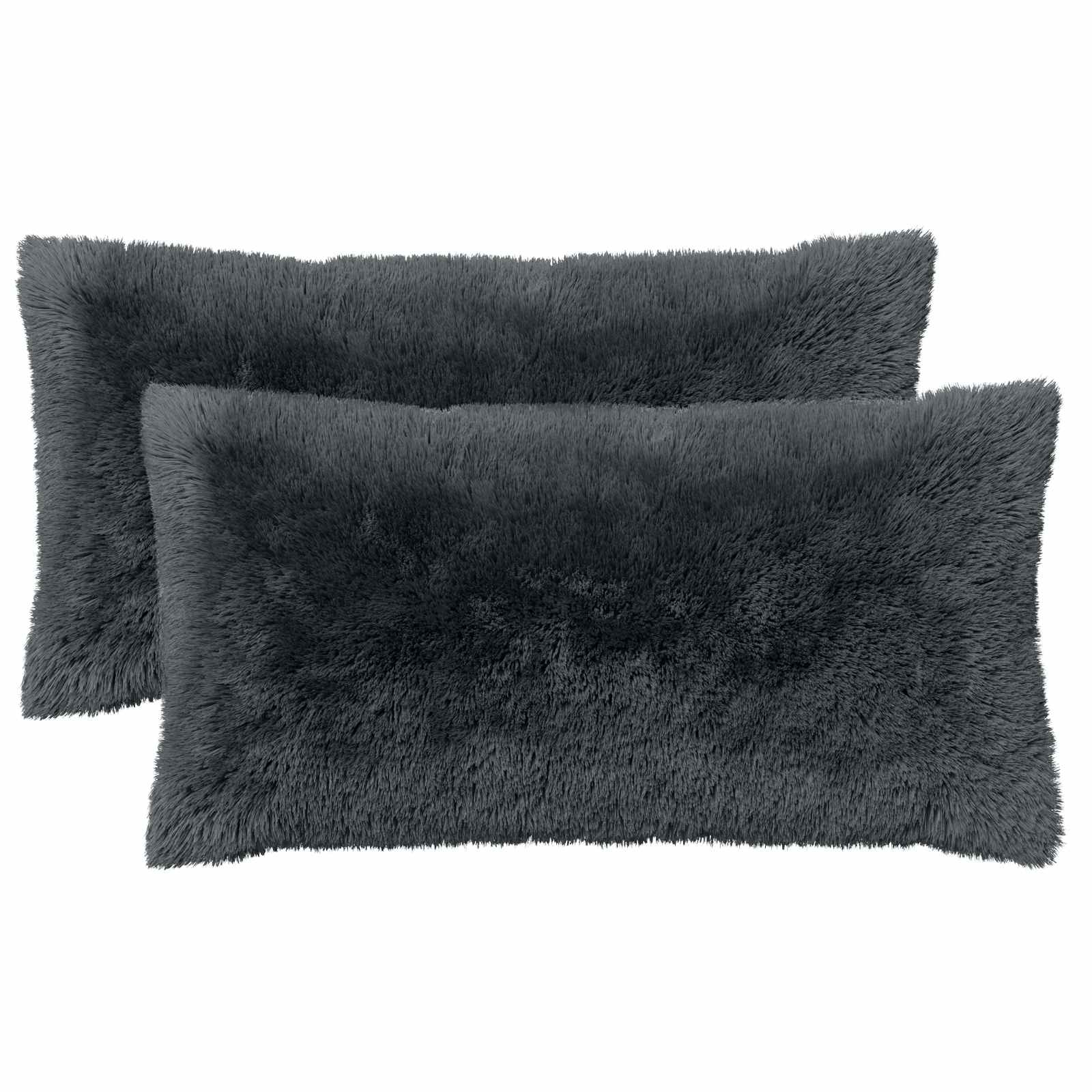 Kussen met kussen HEERLEN 6 st Antraciet PV Fleece