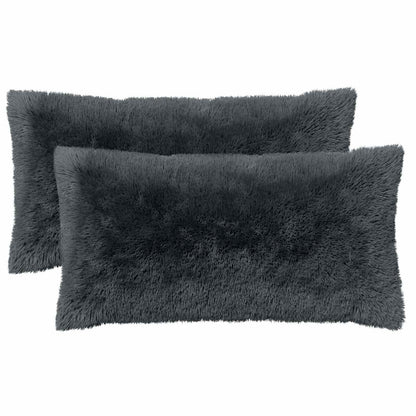 Kussen met kussen HEERLEN 6 st Antraciet PV Fleece