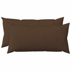 Sierkussen 80x40 cm bruin set van 2